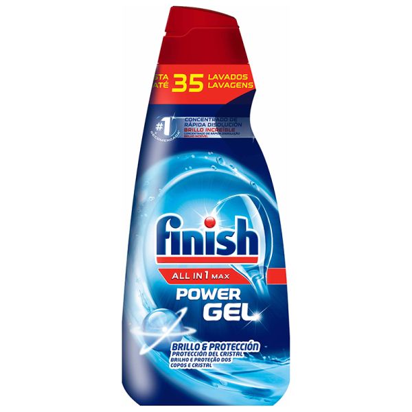 Dishwasher detergent Finish gel 35 doses bottle