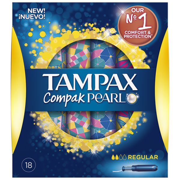 Tampons Tampax pearl regular case 16 units box