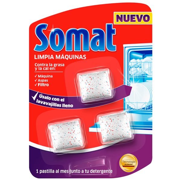 Detergent for cleaning dishwashing machines Somat 3 doses