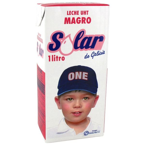 Skimmed milk Solar 1l carton