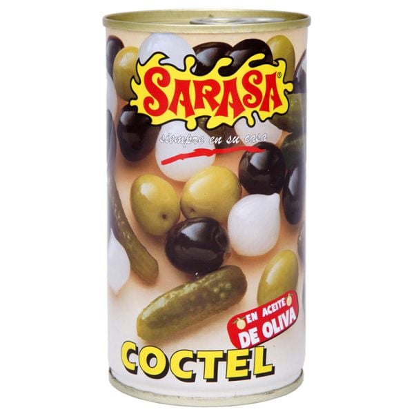 Pickles cocktail in olive oil Sarasa 170 g tin