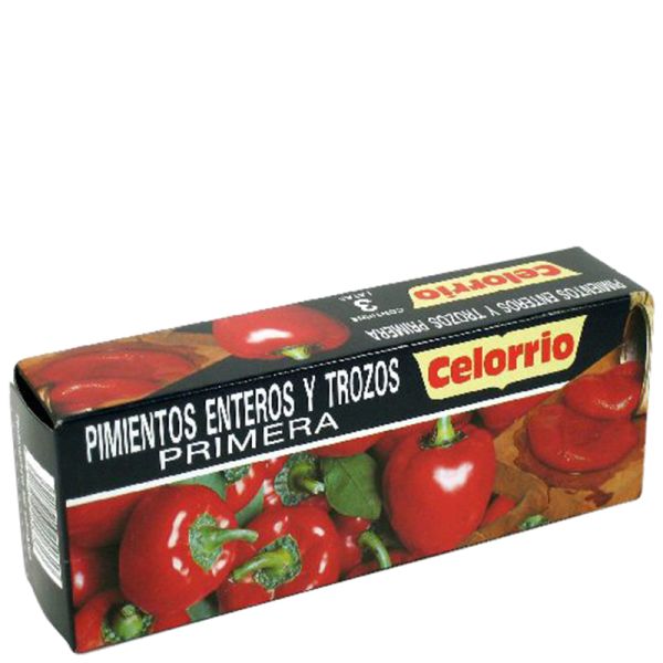 Red peppers in pieces Celorrio 3x60 g tin