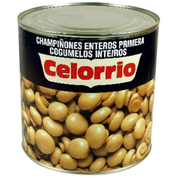 Whole mushrooms Celorrio 1,33 kg tin