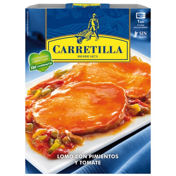 Tenderloin with pepper and tomato Carretilla 300g bowl