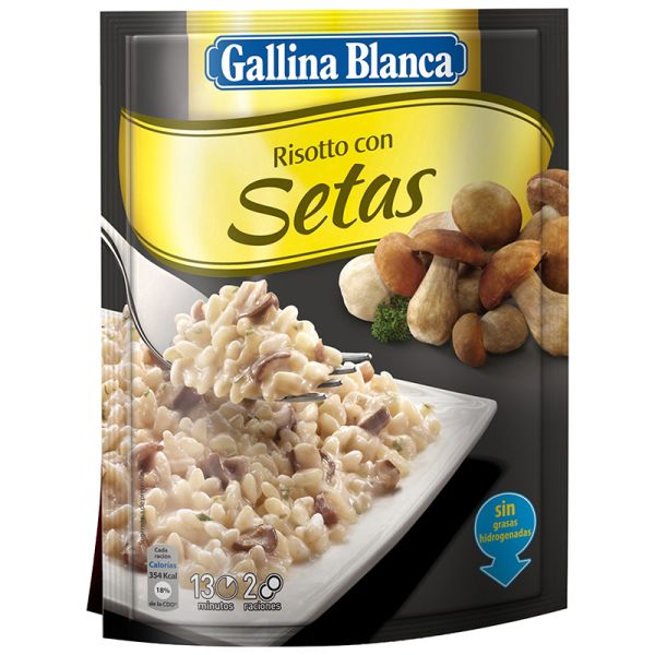 Mushroom Risotto Gallina Blanca Ideas al Plato 175 g packet