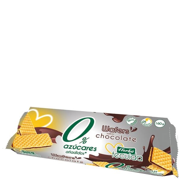 Chocolate waffers 0% added sugars Florbú 150 g