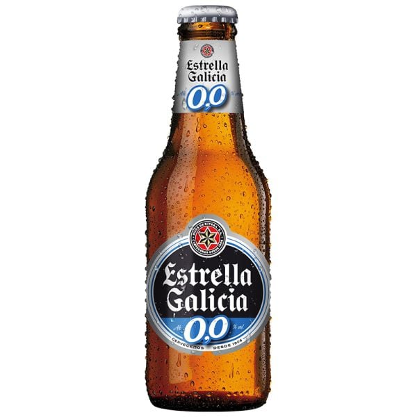 Alcohol-free beer Estrella Galicia 0.0% 25 cl bottle