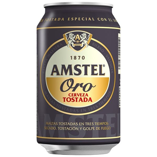Toasted beer Amstel Gold 33 cl can