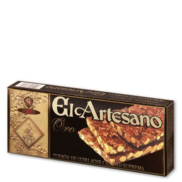 Guirlache nougat with sesamo seeds El Artesano Gold quality 150 g tablet