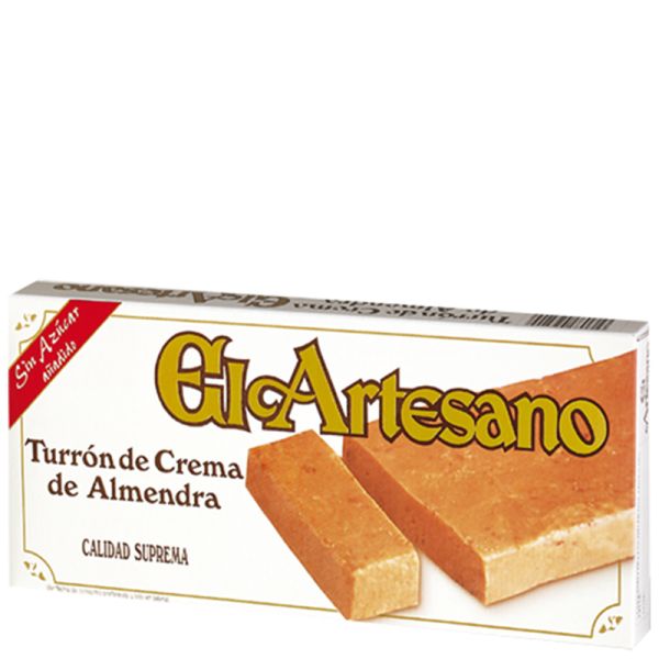 Sugarless soft nougat El Artesano 200 g tablet