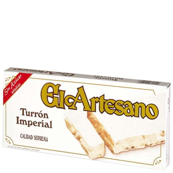 Sugarless hard Nougat El Artesano 200 g tablet