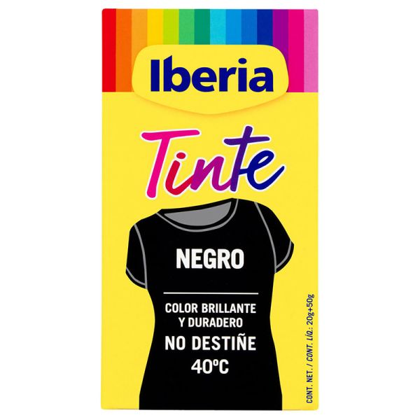 Clothes dye black Iberia 70 g case