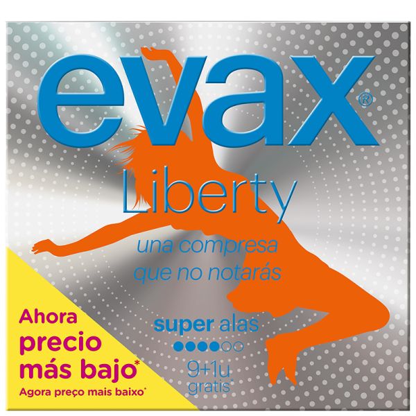 Sanitary pads Evax Liberty super winged 10 units