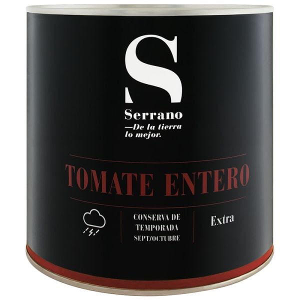 Whole peeled tomatoes Conservas Serrano 2,6 kg tin