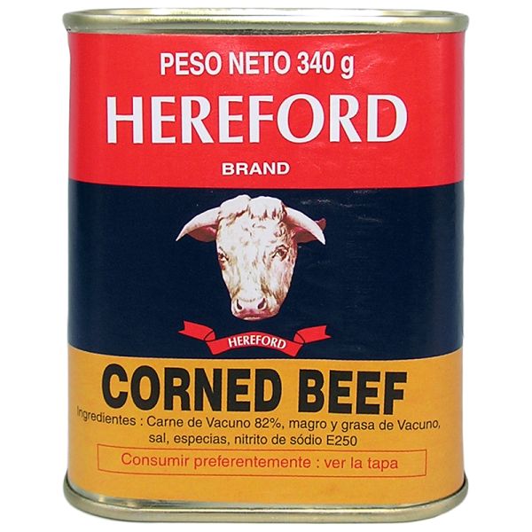 Hereford corned beef french tin 340 g