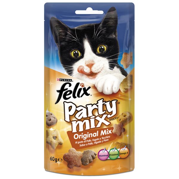 Cat snacks Felix Party Mix original 60 g bag