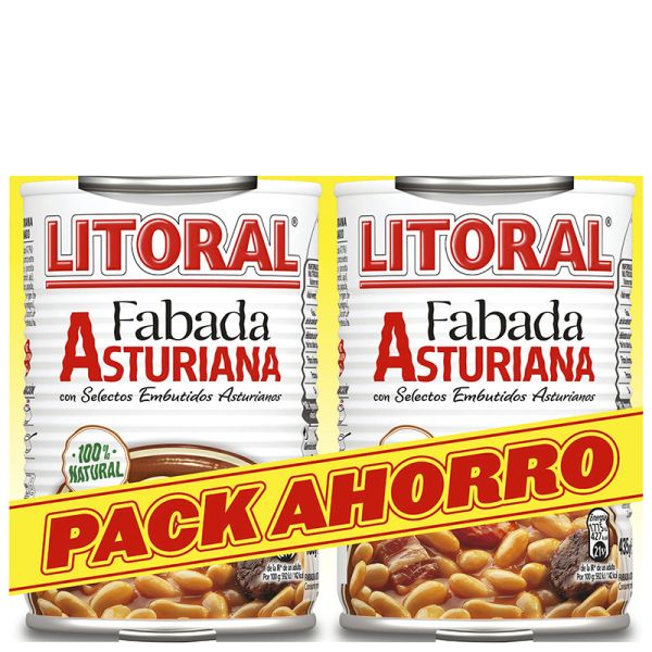 Fabada asturiana Litoral pack 2x420 g tin