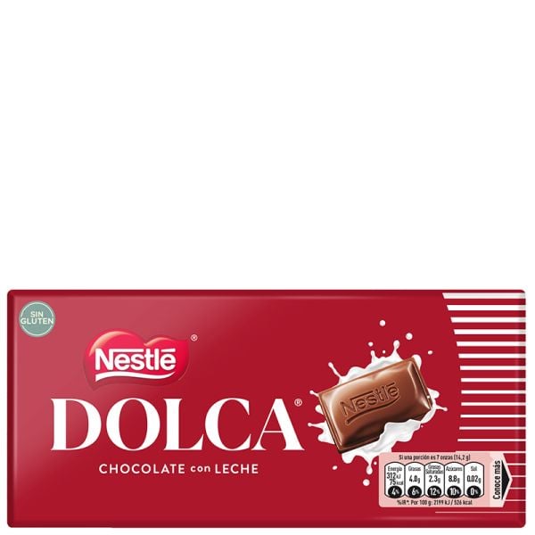 Milk chocolate Dolca Nestlé 100 g tablet