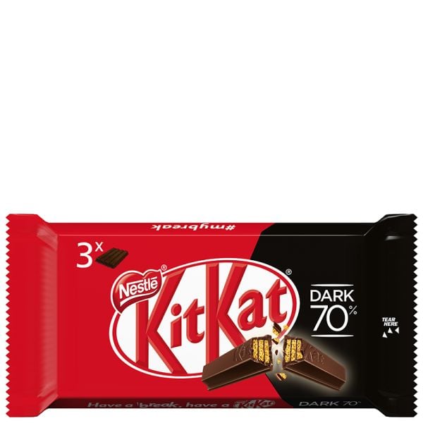 Dark chocolate 70% cocoa bar Kit-Kat 3 units