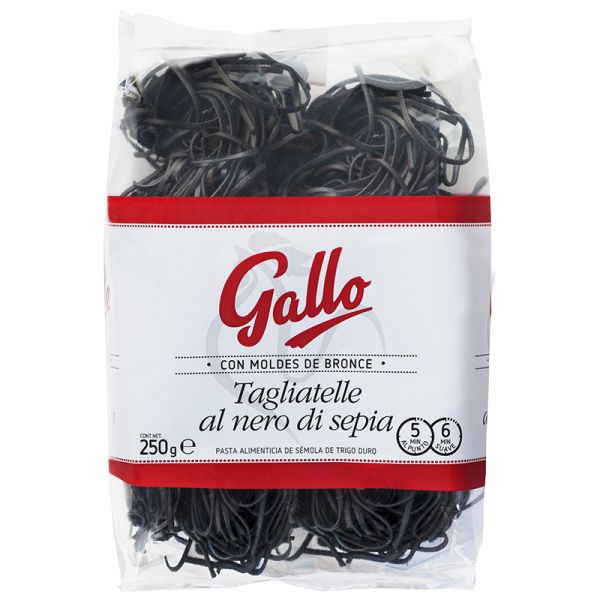 Tagliatelle al nero di sepia Gallo gourmet 250 g bag