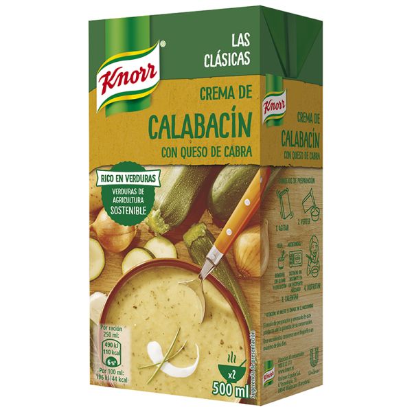 Cream of courgette with goat cheese Knorr brik 50 cl