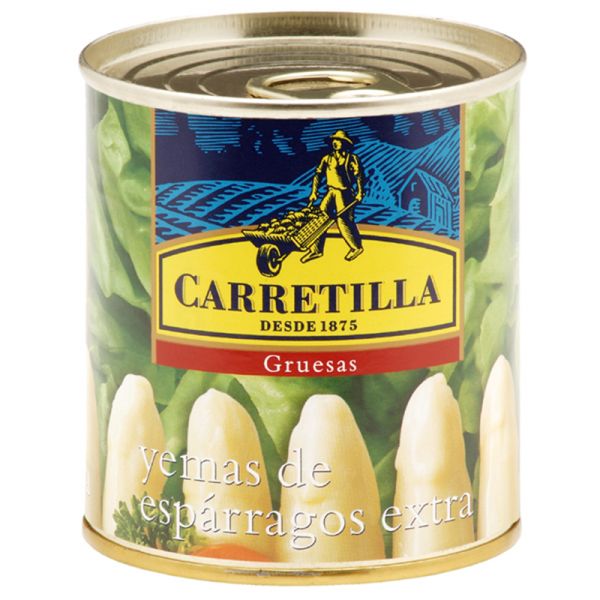 White asparagus yolks Carretilla thick 135 g tin
