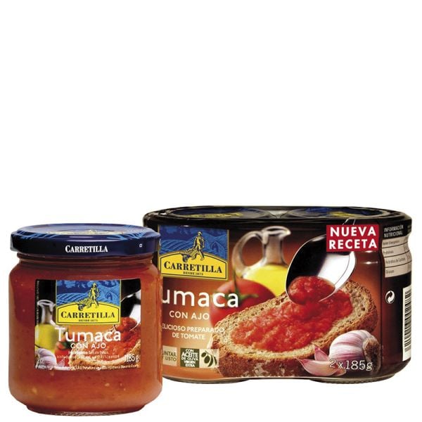 Tumaca with garlic Carretilla 2x185 g jar