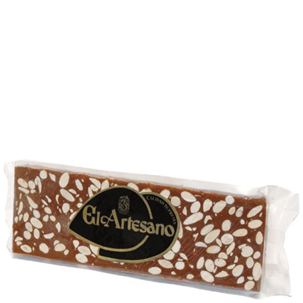 Chocolate with almonds nougat El Artesano supreme quality 100 g tablet bag