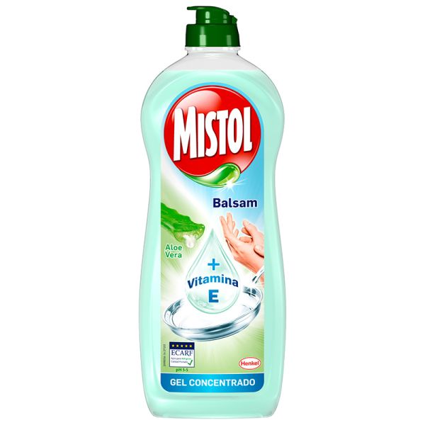 Concentrated dishwasher triple action Mistol balsam 620 ml bottle