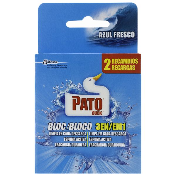 Toilet cleaner Pato wc cool blue notebook parts 2 units