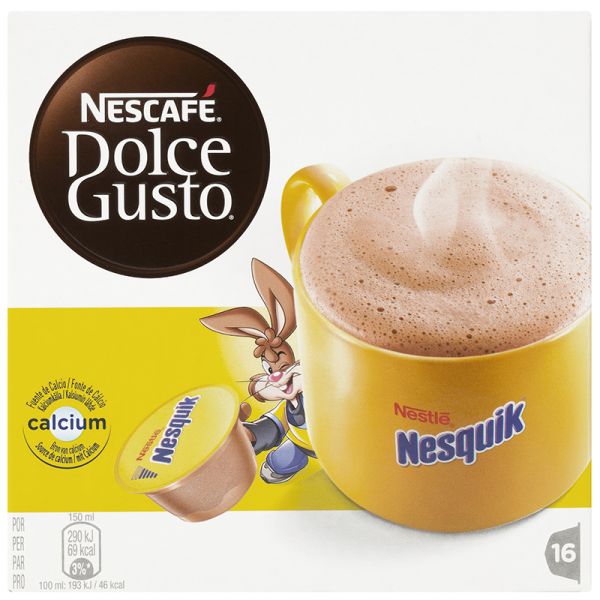 Chocolate capsules Nesquik dolce gusto system 16 units