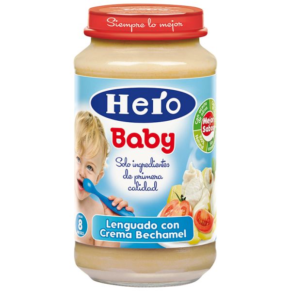 Jar of sole with bechamel cream Hero Baby 235 g