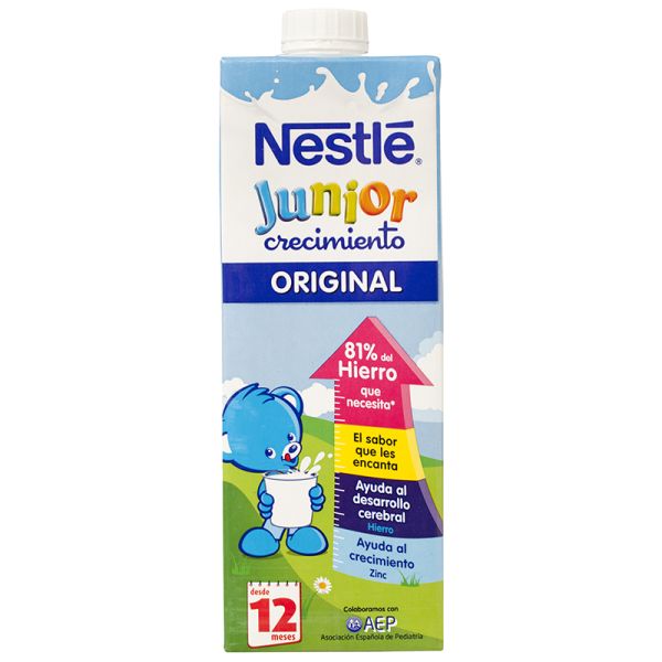 Follow-on milk Nestlé Junior growth milk 1 + from 1 year old 1 l carton