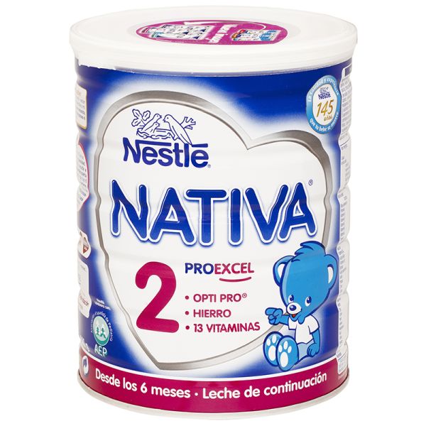 Follow-on milk Nestlé Nativa 2 from 6 months old 800 g canister