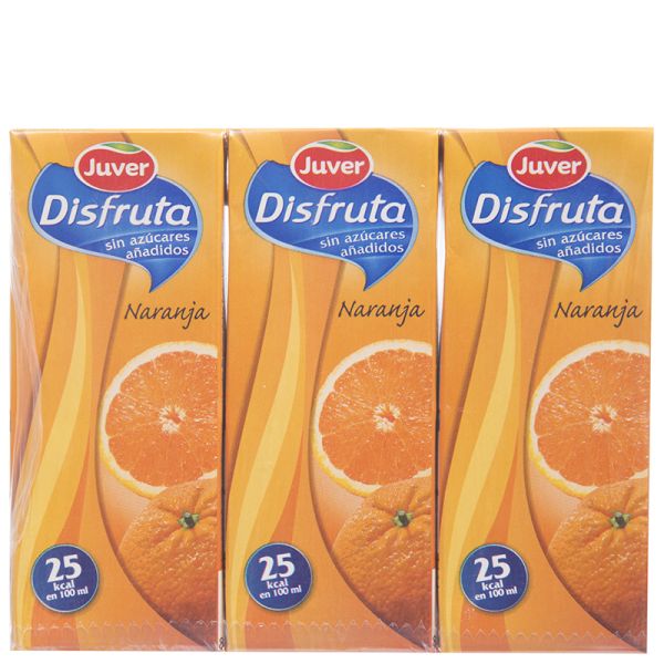 Orange nectar Juver Disfruta no added sugar brik 3x20 cl