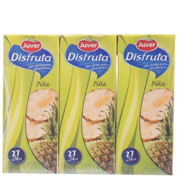 Pineapple nectar Juver Disfruta no added sugar brik 3x20 cl