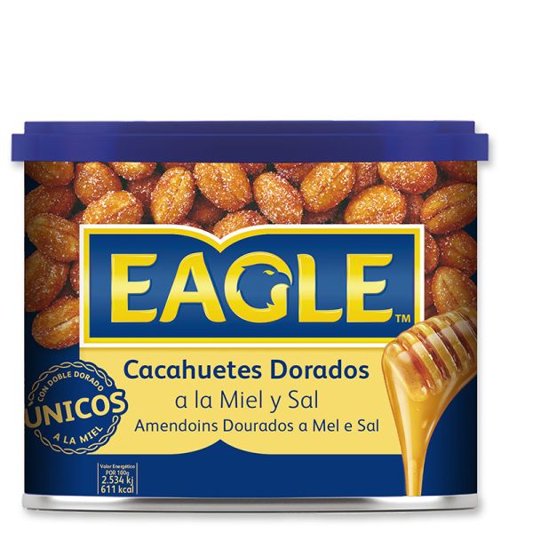 Eagle Toasted peanuts with salt and honey 250 g tin