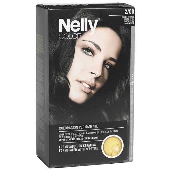 Hair dye Nelly color 2/00 Intense black