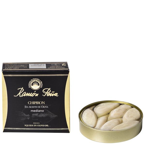 Baby squids stuffed in olive oil Ramón Peña 6/8 pieces 130 g tin