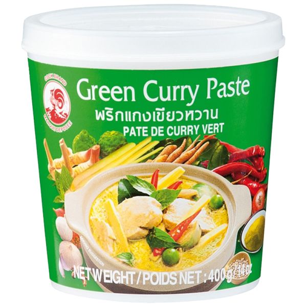 Green curry paste Cock Brand 400 g tin