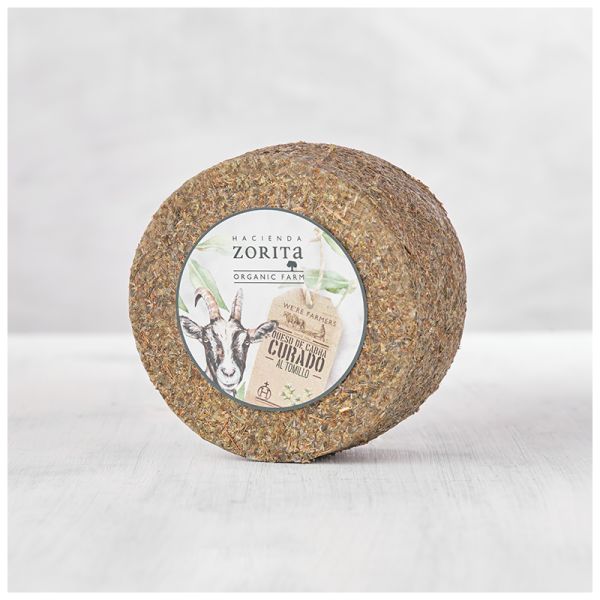Hacienda Zorita Goat cheese cured with thyme piece of 900 g