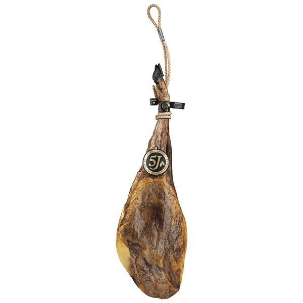 Iberian ham from acorn fed pigs 5J Cinco Jotas 100% iberico Jabugo 8 kg approx.