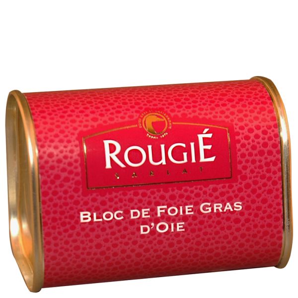 Bloc of goose foie gras Rougié 145 g tin