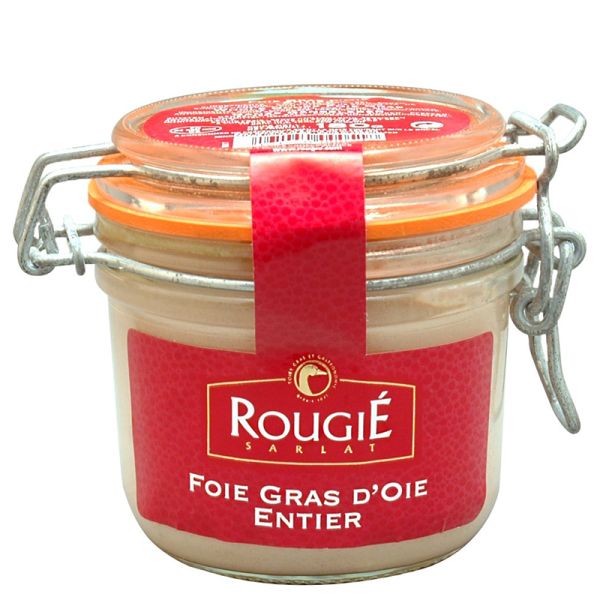 Whole goose foie gras Rougié 180 g jar