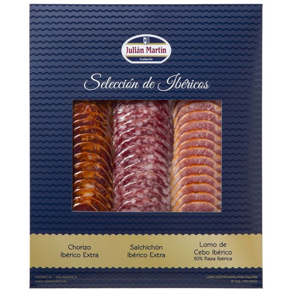 Julián Martín Cold cuts assortment chorizo, salchichon and loin 220 g