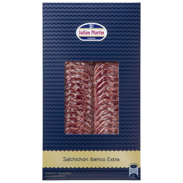 Julián Martín Sliced Iberian cebo salchichon 100 g package