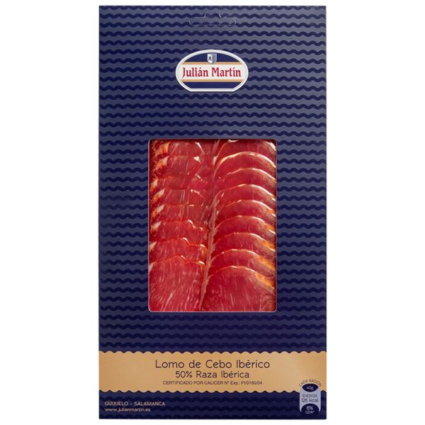 Julián Martín Sliced Iberian cebo loin 100 g package