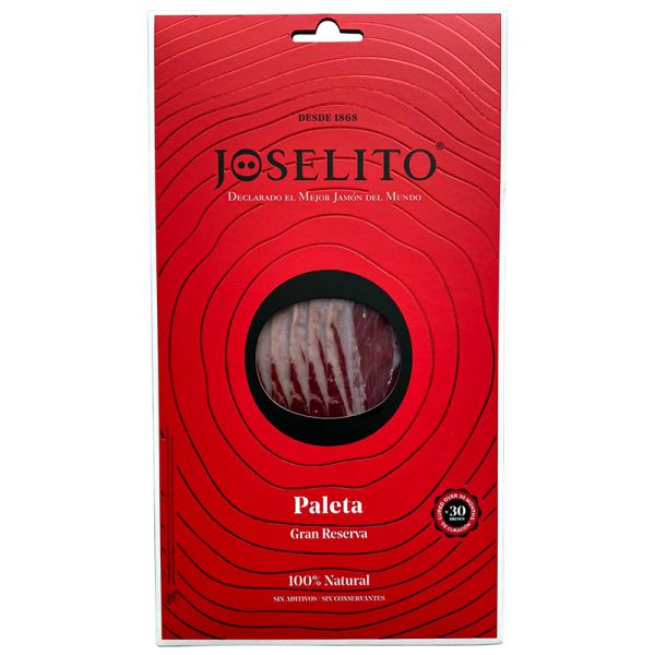 Sliced Iberian shoulder ham from acorn fed pigs Joselito 70 g package