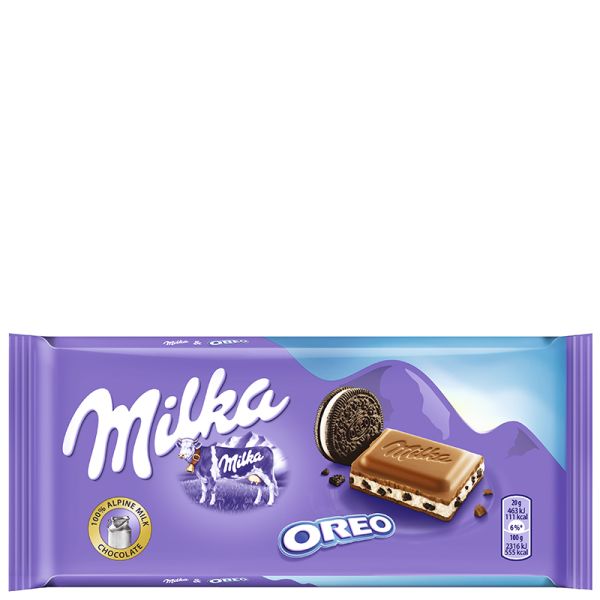 Milk chocolate with Oreo cookies Milka 100 g tablet