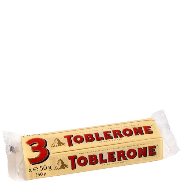 Milk chocolate Toblerone pack 3x50 g